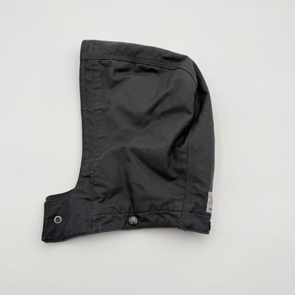 Carhartt Detachable Snap-On Replacement Hood Men OS Dark Gray Canvas Quilted EUC